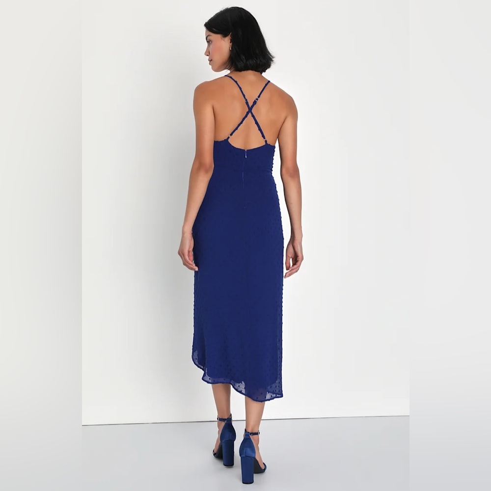 Lulu's Blue Midi Dress - Picture 2 of 7